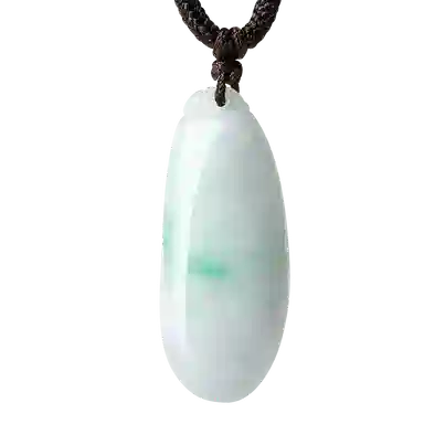 老庙 精致大气新中式福瓜编绳 豆种 翡翠项链 男女同款情侣款