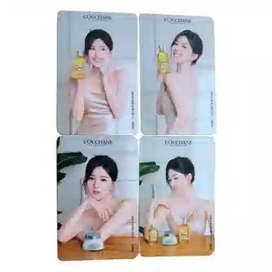 欧舒丹 赵露思 沐浴油 代言卡 明星小卡