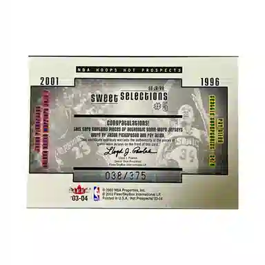 PANINI 2003 Fleer 038375