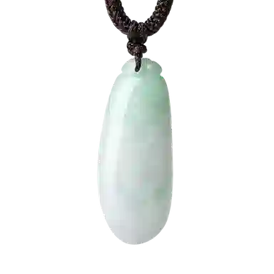 老庙 精致大气新中式福瓜编绳 豆种 翡翠项链 男女同款情侣款