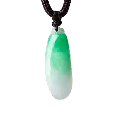 老庙 精致大气新中式福瓜编绳 豆种 翡翠项链 男女同款情侣款