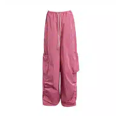 High Street Sweet Spicy Wide-leg Cargo Pants Women