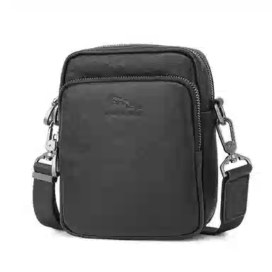 Jaguar Men's Leather Shoulder Bag Black
