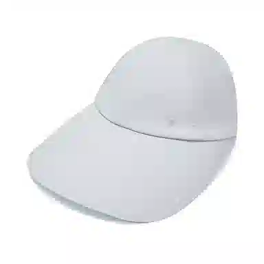 特步 纯色 透气 半空顶 双面 棉 鸭舌帽 男女同款情侣款 灰兰