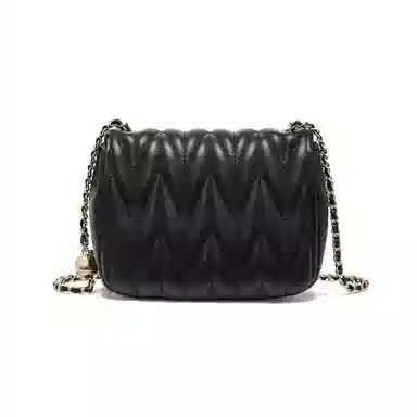 Red Dragonfly Quilted Leather Bag