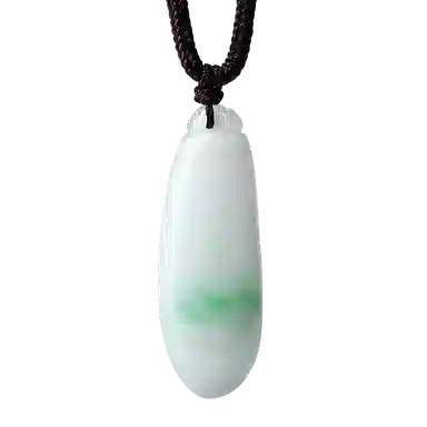 老庙 精致大气新中式福瓜编绳 豆种 翡翠项链 男女同款情侣款