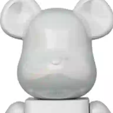 BE@RBRICK BOOWY B·BLUE White Chrome