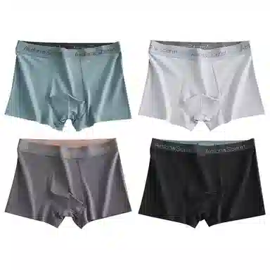 二三二三 舒适透气吸汗抗菌抑菌平角简约内裤 男款 组合装