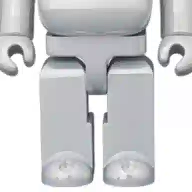 BE@RBRICK BOOWY B·BLUE White Chrome