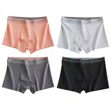 二三二三 舒适透气吸汗抗菌抑菌平角简约内裤 男款 组合装