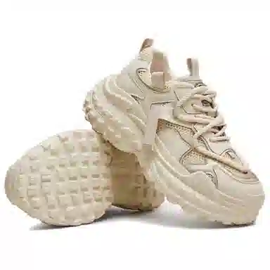 他她 合成革 时尚休闲百搭 低帮 老爹鞋 女款