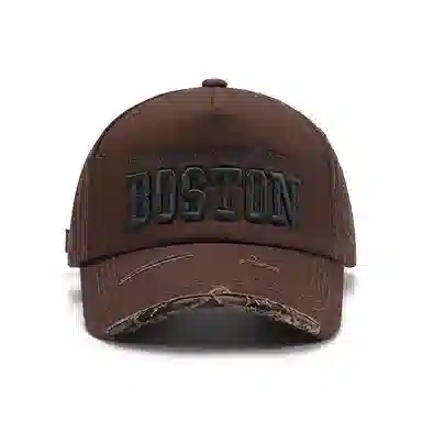 浪莎 废土流浪风五角字母立体刺绣大头围潮酷弯檐显脸小 棉 鸭舌帽 男女同款情侣款