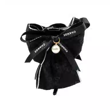 卡铂雅 黑色高级毛绒风气质复古休闲潮流设计 发夹 女款