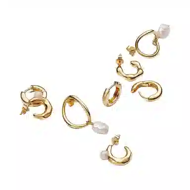 Pandora Pearl 14k Gold-Plated Earrings