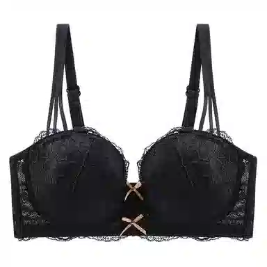 莫代尔 轻薄蕾丝透气大胸显小胸服帖内衣聚拢收副乳防下垂调整型胸罩文胸 女款