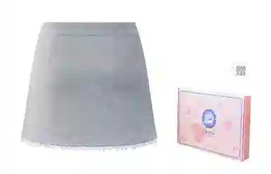 东鲸岁时记 短款中腰纯色休闲短裙 女款 灰色