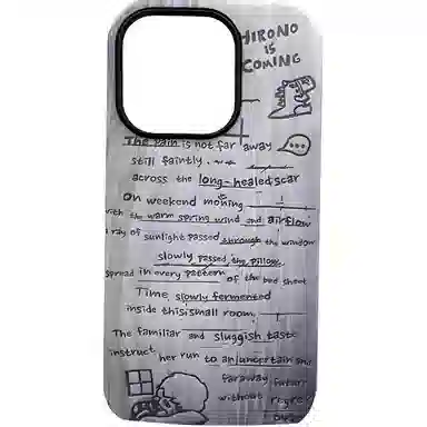 POP MART Hirono Ono Dinosaur Phone Case Gray