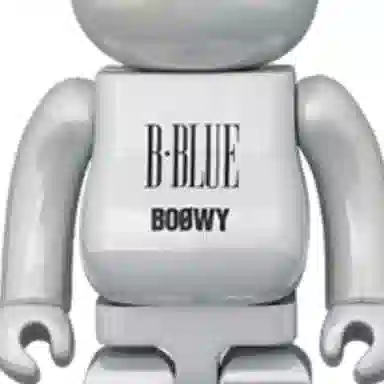 BE@RBRICK BOOWY B·BLUE White Chrome