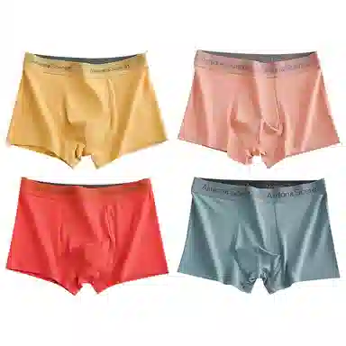 二三二三 舒适透气吸汗抗菌抑菌平角简约内裤 男款 组合装