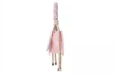 音魅 新中式时尚百搭小众设计 合成革拼织物 手提单肩斜挎包