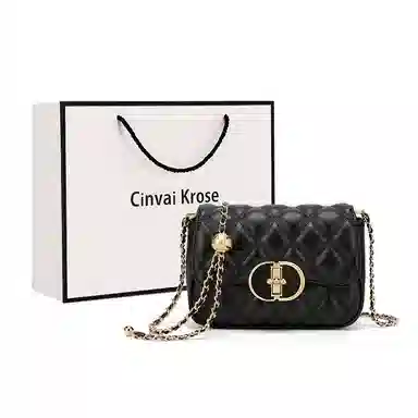 Cinvai&Krose Classic Quilted Bag Black/Ivory