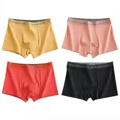 二三二三 舒适透气吸汗抗菌抑菌平角简约内裤 男款 组合装