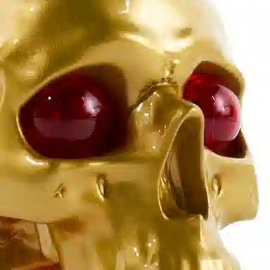 P.A.M LAMP x MEDICOM TOY GOLD 16.5cm