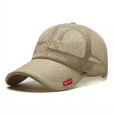 梦特娇 薄遮阳防晒网帽户外运动太阳棒球 涤纶 鸭舌帽 男款