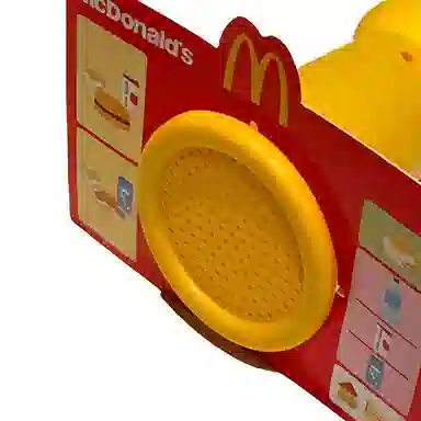 麦当劳 儿童套餐 得来速餐厅点餐麦克风 黄色 玩具