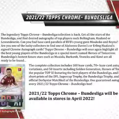 Topps 202122 Topps Chrome Hobby