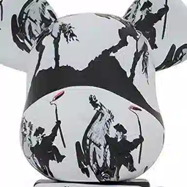 BE@RBRICK Highwayman Napoleon Black White 70cm