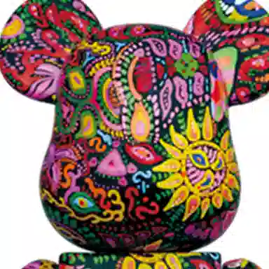 BE@RBRICK Psychedelic Paisley