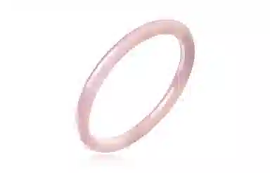 百利金 桃之夭夭 典雅精致轻奢小众温柔气质日常通勤国潮新中式汉服旗袍搭配素圈闭口 玉髓 玉石手镯 男女同款情侣款