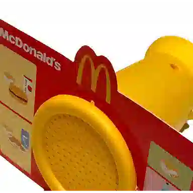 麦当劳 儿童套餐 得来速餐厅点餐麦克风 黄色 玩具