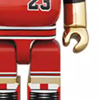 BE@RBRICK Michael Jordan Rookie Jersey Gold