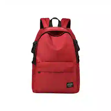 木村耀司 休闲运动简约百搭大容量通勤潮流多功能旅游运动多口袋 牛津纺 电脑包旅行包背包双肩包 男女同款 黑色/红色 大号