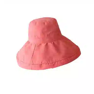 撞青春 大檐遮脸太阳帽户外出游盆帽夏天防晒 桃皮绒 渔夫帽 女款