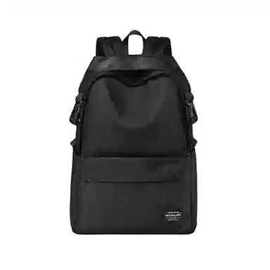 木村耀司 休闲运动简约百搭大容量通勤潮流多功能旅游运动多口袋 牛津纺 电脑包旅行包背包双肩包 男女同款 黑色/红色 大号