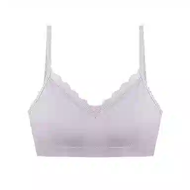 二三二三 纯色简约舒适无痕无钢圈收副乳小胸聚拢背心式美背文胸 女款