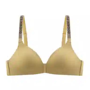 莫代尔 水钻字母肩带美背内衣聚拢薄款三角杯收副乳小胸无痕防下垂性感文胸 女款 组合装