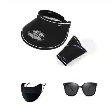 木林森 夏天防晒遮阳骑车出行大帽檐太阳帽遮脸空顶 腈纶 防晒帽 女款