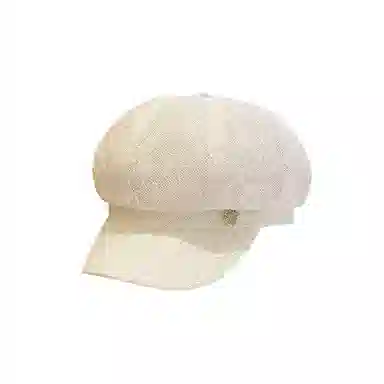 撞青春 镂空蕾丝八角帽百搭透气出游遮阳鸭舌帽子 腈纶 贝雷帽 女款