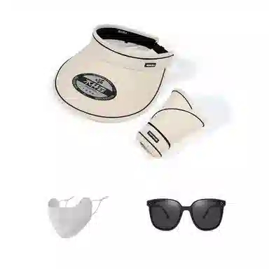 木林森 夏天防晒遮阳骑车出行大帽檐太阳帽遮脸空顶 腈纶 防晒帽 女款