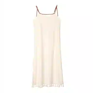 歌倩雅 吊带薄款舒适百搭无袖睡裙 女款 杏色