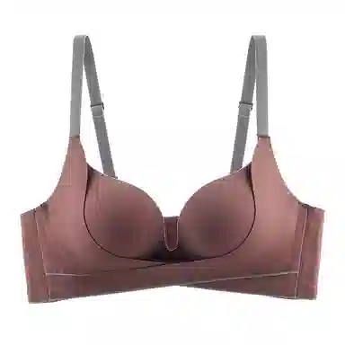 莫代尔 小胸聚拢提拉侧收无钢圈不空杯显大防下垂无痕胸罩可调节肩带文胸 女款 组合装