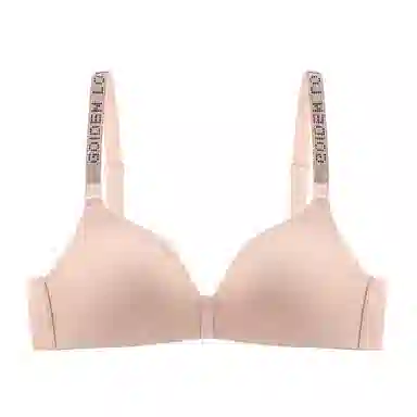 莫代尔 水钻字母肩带美背内衣聚拢薄款三角杯收副乳小胸无痕防下垂性感文胸 女款 组合装