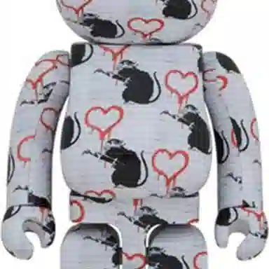 BE@RBRICK Banksy Love Rat