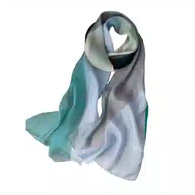 杭丝路 小长条纱巾围巾薄款护颈遮脖子防晒 桑蚕丝 丝巾 女款