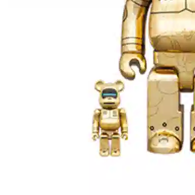 BE@RBRICK x BAPE x SORAYAMA Baby Milo Gold Figure