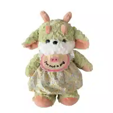 公主恋人 围兜穿衣角龙 哄睡抱枕 玩偶 毛绒公仔